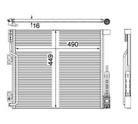 MAHLE ORIGINAL AC 570 000P Air conditioning condenser