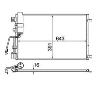 MAHLE AC 605 000S Air conditioning condenser
