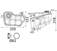 MAHLE Coolant Expansion Tank CRT352000S