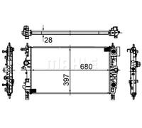 MAHLE CR 1011 000S Engine radiator