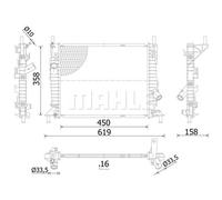 MAHLE CR 1352 000S Engine radiator