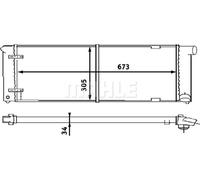 MAHLE CR 407 000S Engine radiator