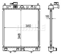 MAHLE Coolant Radiator CR844000S for NISSAN MICRA II etc