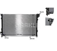 MAHLE Coolant Radiator CR985000S for MINI COOPER 1.6i 16V etc