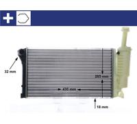 MAHLE Coolant Radiator SIMPLE FIT CR10000S for FIAT PANDA (169_) etc