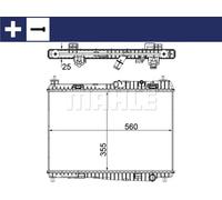 MAHLE ORIGINAL CR 1135 000S Engine radiator