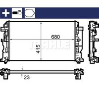 MAHLE ORIGINAL CR 1710 000S Engine radiator