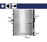 MAHLE ORIGINAL CR 31 000S Engine radiator
