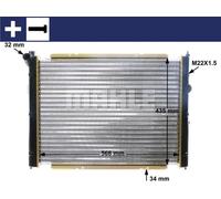 MAHLE ORIGINAL CR 361 000S Engine radiator