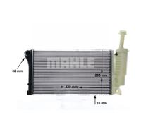 Mahle Engine Cooling Radiator CR 10 000S - Genuine OE Quality for Fiat