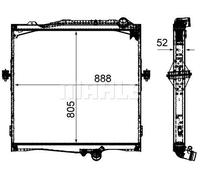 MAHLE CR 2092 000P RADIATOR ENGINE COOLING