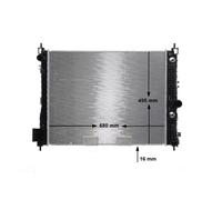 MAHLE CR2263000S Engine Cooling Radiator Brazed Cooling Fins Fits Opel Vauxhall