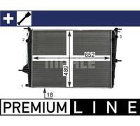 MAHLE ORIGINAL CR 23 000P Engine radiator