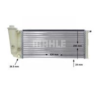 MAHLE Radiator Mechanically Jointed Cooling Fins Fits Autobianchi Fiat Lancia