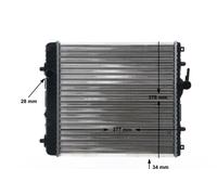 MAHLE ORIGINAL CR 837 001S Engine radiator