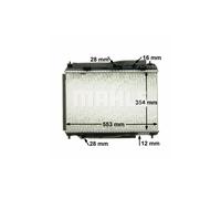 MAHLE ORIGINAL CR 87 000P Engine radiator