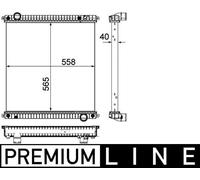MAHLE Premium Line Coolant Radiator CR1046000P for IVECO EUROCARGO etc