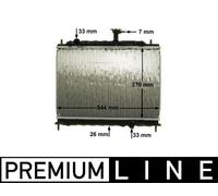CR 1304 000P Engine Cooling Radiator Fits Kia RIO 2 Saloon Hyundai By Mahle