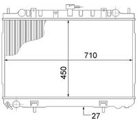 MAHLE CR1491000S Engine Cooling Radiator Brazed Cooling Fins Fits Nissan X-Trail