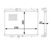 MAHLE ORIGINAL CR 1600 000S Engine radiator