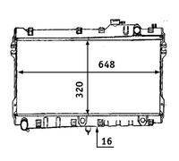 MAHLE ORIGINAL CR 185 000S Engine radiator