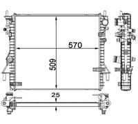 MAHLE CR 1937 000P Engine radiator