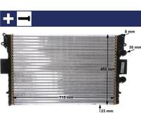 MAHLE CR2006000S Radiator Mechanically Jointed Cooling Fins Fits Iveco Daily
