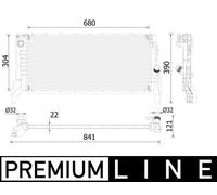 MAHLE CR 2306 000P Engine radiator