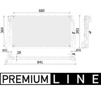 MAHLE ORIGINAL CR 2314 000P Engine radiator