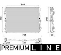 MAHLE CR 2604 000P Engine radiator