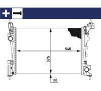 MAHLE ORIGINAL CR 773 000S Engine radiator