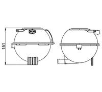 MAHLE CRT 22 000S Coolant expansion tank