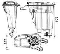 MAHLE CRT 95 000S Coolant expansion tank