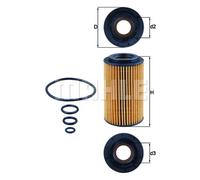 Mahle Eco Oil Filter Insert OX 153/7D OX153/7D - OE Matching Fit & Quality