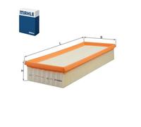 Mahle Engine Air Filter fits ARO 10 Audi Jeep Wrangler VW