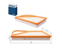 Air Filter LX1091/1 Mahle Right 3W0129620B