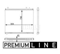 Mahle Engine Cooling Radiator CR 104 000P - Genuine OE Quality for MAN