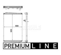 Mahle Engine Cooling Radiator CR 1149 000P - Genuine OE Quality for MAN