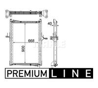 Mahle Engine Cooling Radiator CR 1160 000P - Genuine OE Quality for MAN