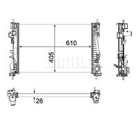MAHLE CR 1178 000P Engine radiator