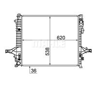Mahle Engine Cooling Radiator CR 1191 000S - Genuine OE Quality for Volvo