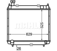 Mahle Engine Cooling Radiator CR 126 000S - Genuine OE Quality for Toyota