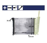 Mahle Engine Cooling Radiator CR 1859 000S - Genuine OE Quality for Fiat