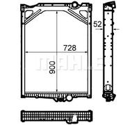 Mahle Engine Cooling Radiator CR 1917 000P - Genuine OE Quality for Volvo