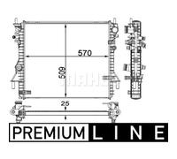 MAHLE CR 1937 000P Engine radiator