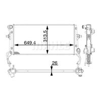 MAHLE ORIGINAL CR 1975 000P Engine radiator