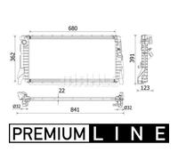 Mahle Engine Cooling Radiator CR 2279 000P - Genuine OE Quality for BMW