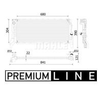 MAHLE CR 2306 000P Engine radiator