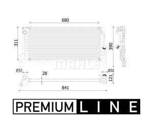 Mahle Engine Cooling Radiator CR 2310 000P - Genuine OE Quality for BMW