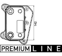 MAHLE CLC 38 000P Engine oil cooler